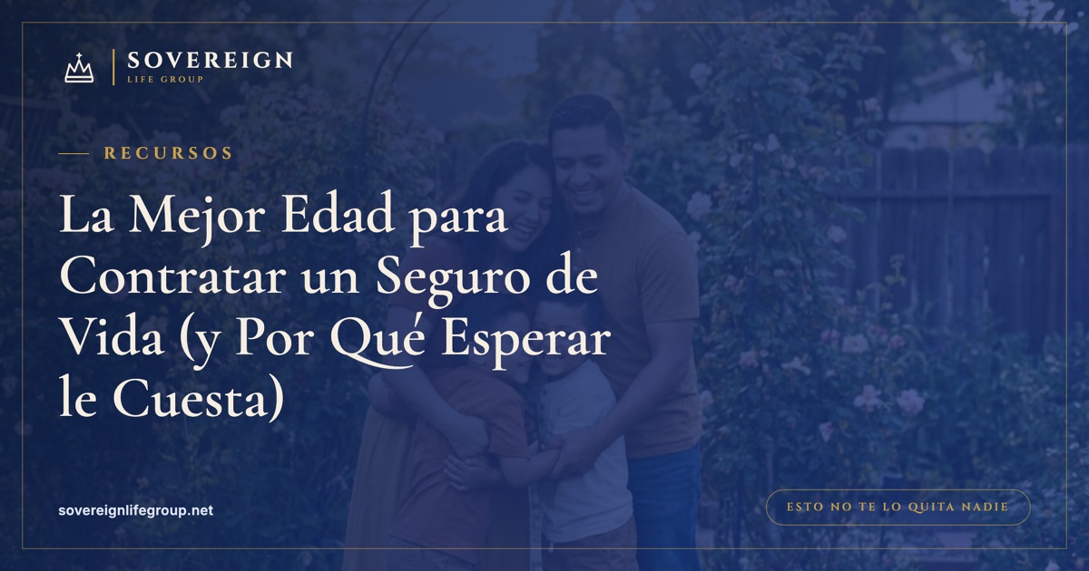 Una familia joven en casa considerando la mejor edad para contratar un seguro de vida