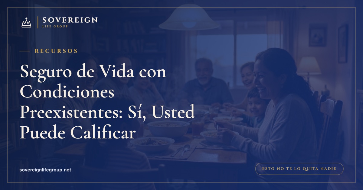 Una familia de varias generaciones en un porche, que ilustra que el seguro de vida con condiciones preexistentes sigue estando al alcance