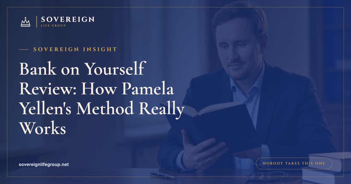 A family reviewing finances at home, illustrating a Bank on Yourself review of how Pamela Yellen's whole life method works