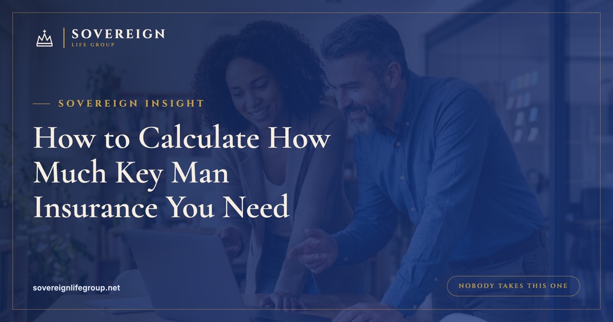 A business owner and a key employee reviewing figures at a desk, illustrating how to calculate key man insurance for a company